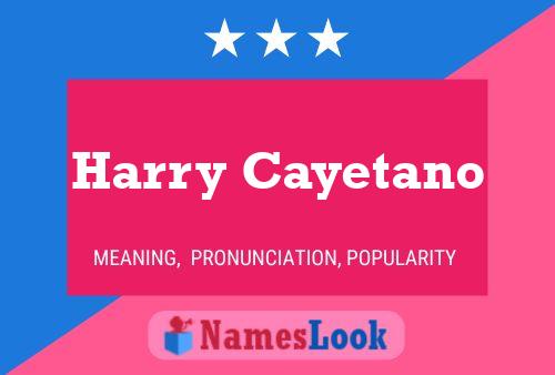 Pôster do nome Harry Cayetano