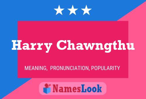 Pôster do nome Harry Chawngthu