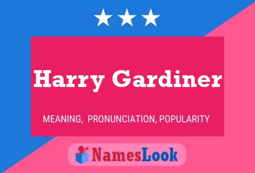 Pôster do nome Harry Gardiner