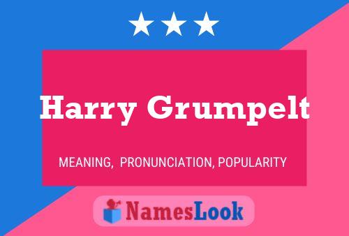 Pôster do nome Harry Grumpelt