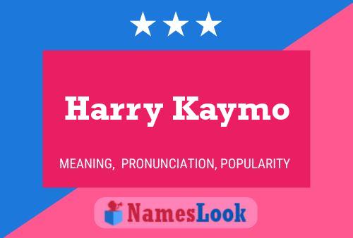 Pôster do nome Harry Kaymo