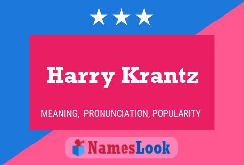 Pôster do nome Harry Krantz