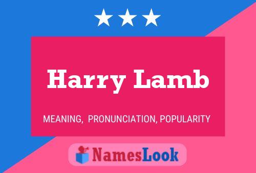 Pôster do nome Harry Lamb