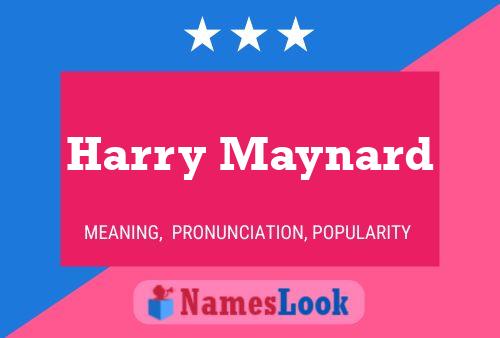 Pôster do nome Harry Maynard