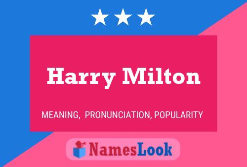 Pôster do nome Harry Milton