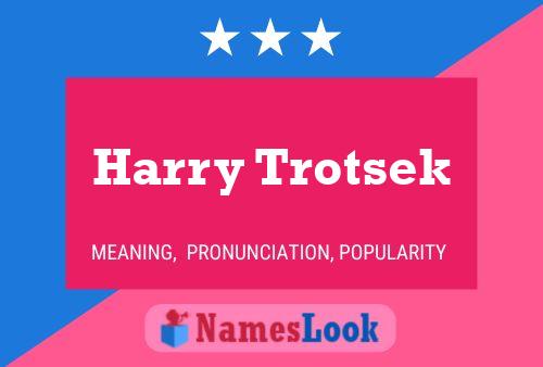 Pôster do nome Harry Trotsek