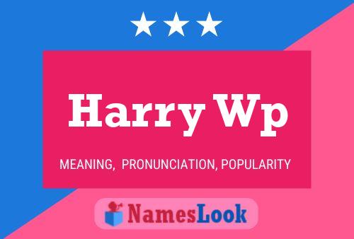 Pôster do nome Harry Wp