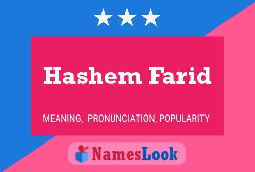 Pôster do nome Hashem Farid