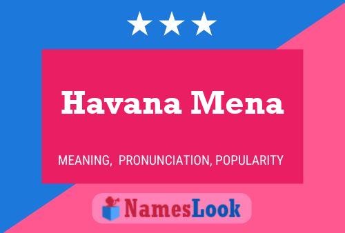 Pôster do nome Havana Mena