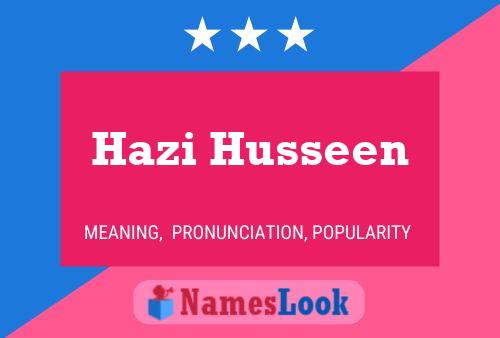 Pôster do nome Hazi Husseen