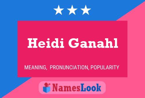 Pôster do nome Heidi Ganahl