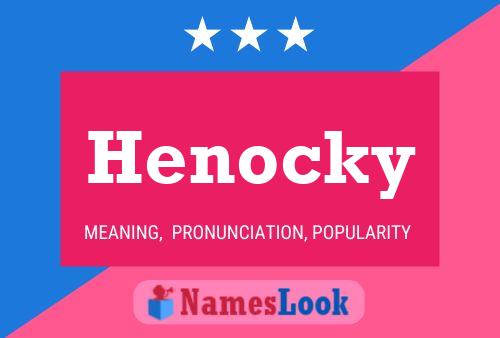 Pôster do nome Henocky