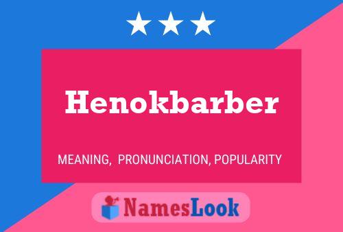 Pôster do nome Henokbarber