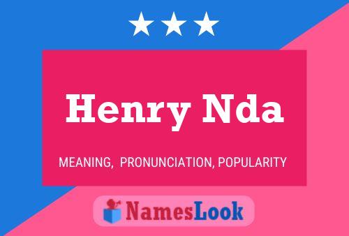 Pôster do nome Henry Nda