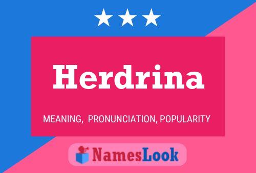 Pôster do nome Herdrina