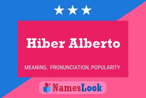 Pôster do nome Hiber Alberto