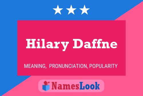 Pôster do nome Hilary Daffne