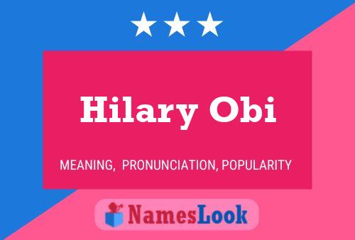 Pôster do nome Hilary Obi