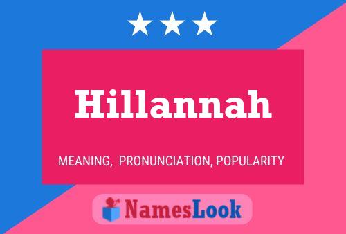 Pôster do nome Hillannah