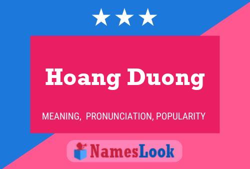 Pôster do nome Hoang Duong