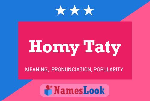 Pôster do nome Homy Taty