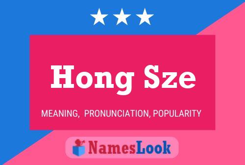 Pôster do nome Hong Sze