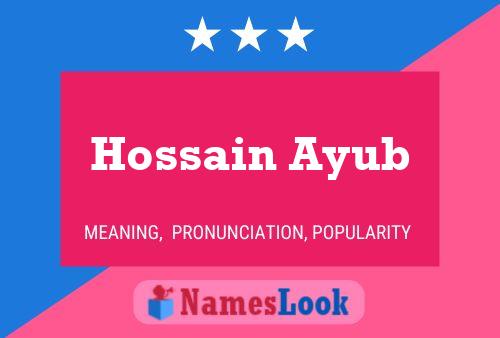 Pôster do nome Hossain Ayub