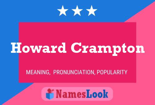 Pôster do nome Howard Crampton