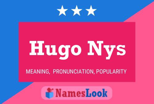 Pôster do nome Hugo Nys