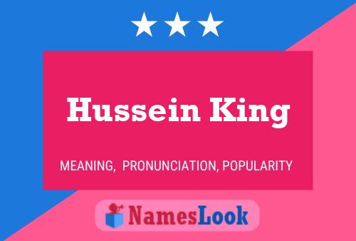 Pôster do nome Hussein King