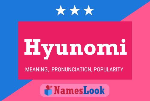 Pôster do nome Hyunomi