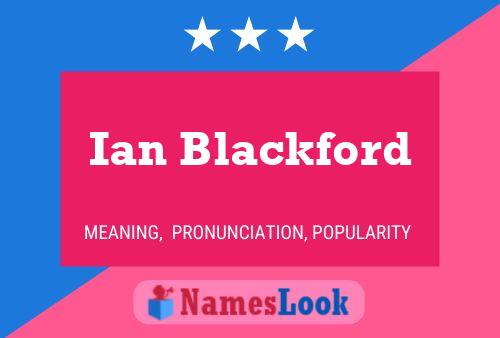 Pôster do nome Ian Blackford