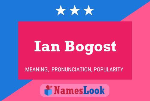 Pôster do nome Ian Bogost