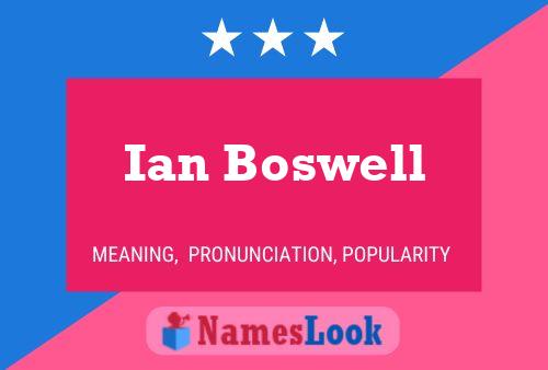 Pôster do nome Ian Boswell