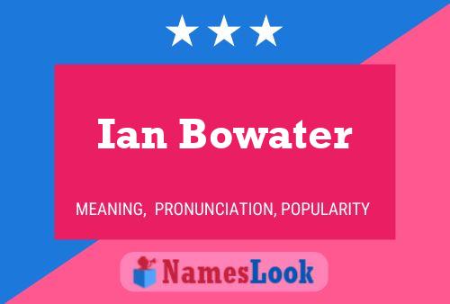 Pôster do nome Ian Bowater