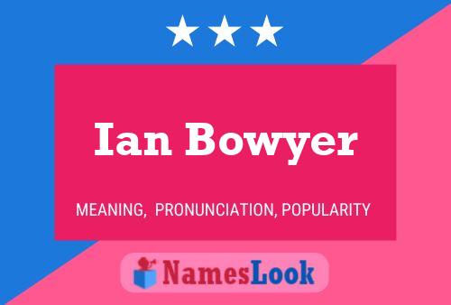 Pôster do nome Ian Bowyer