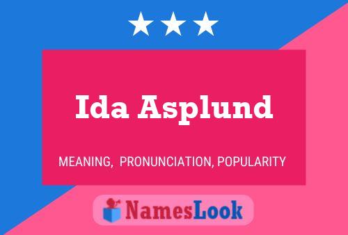 Pôster do nome Ida Asplund