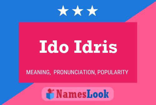 Pôster do nome Ido Idris