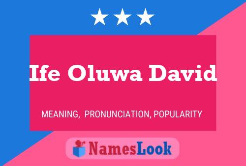 Pôster do nome Ife Oluwa David