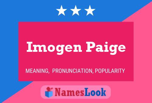 Pôster do nome Imogen Paige