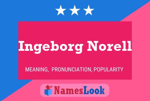 Pôster do nome Ingeborg Norell