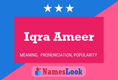 Pôster do nome Iqra Ameer