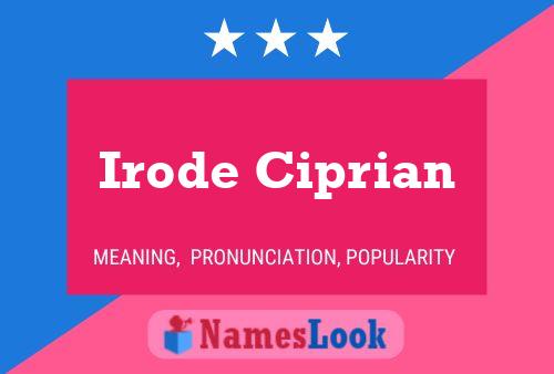 Pôster do nome Irode Ciprian