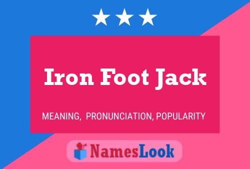 Pôster do nome Iron Foot Jack