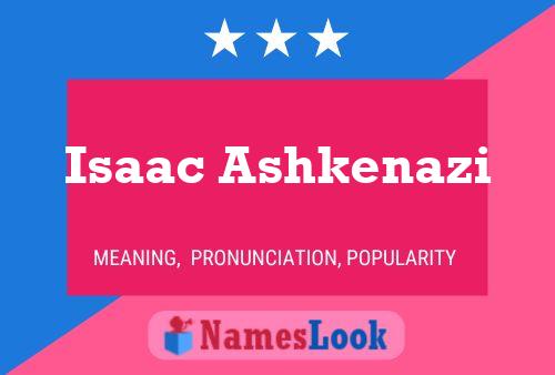 Pôster do nome Isaac Ashkenazi