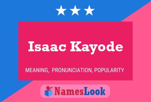 Pôster do nome Isaac Kayode