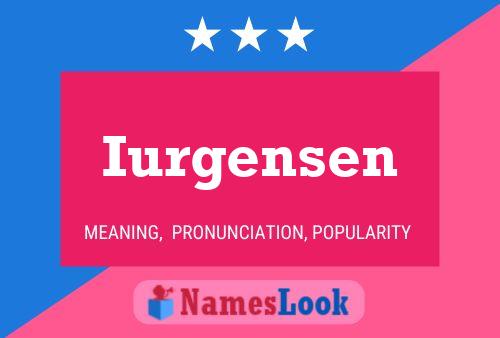 Pôster do nome Iurgensen