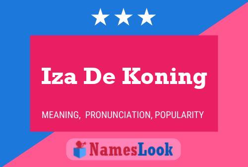 Pôster do nome Iza De Koning