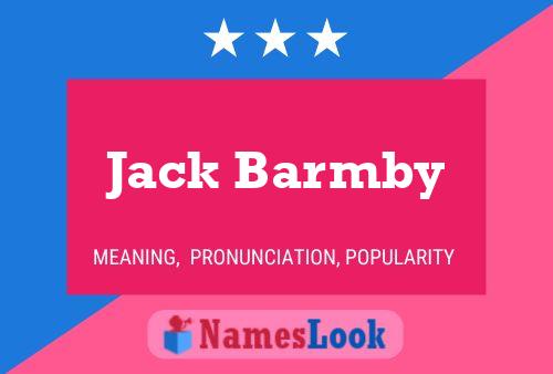 Pôster do nome Jack Barmby