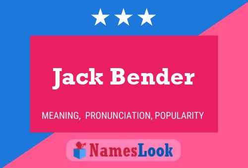 Pôster do nome Jack Bender